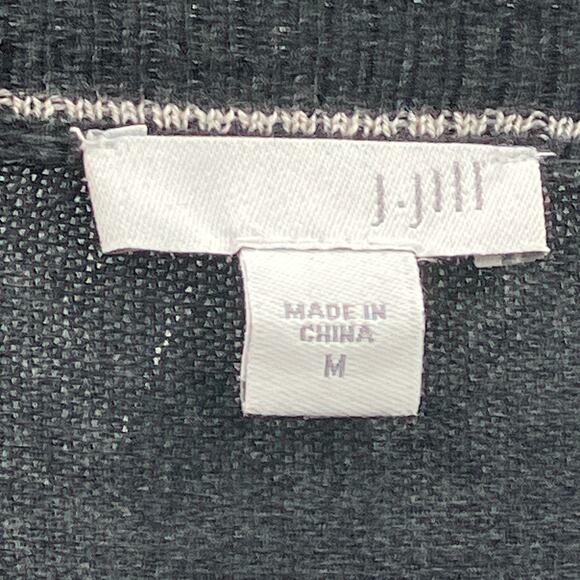 J. Jill Cardigan 3-Button Long Wool Blend M Duster Sweater Lightweight Preppy - Picture 3 of 10